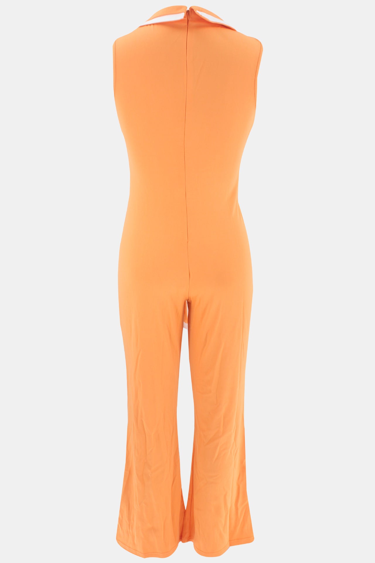 Summer Women's Fashionable V-Neck Chic Elegant Sleeveless Wide Leg Jumpsuit 28