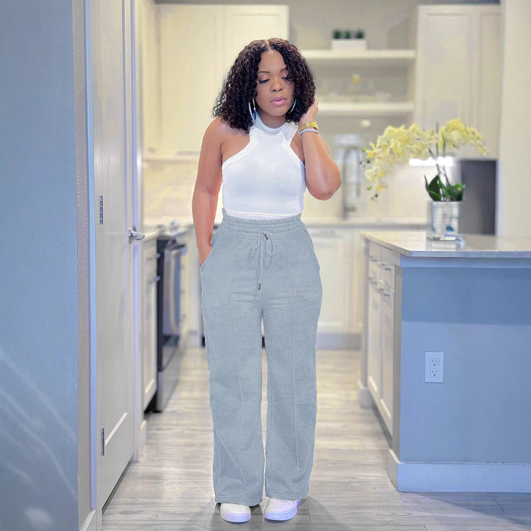 Women Casual Drawstring Sports Sweatpants 7