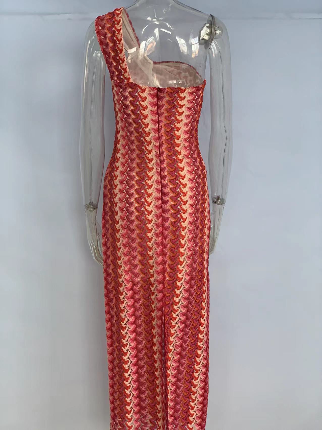 Women Lace Slash Shoulder Beach Holidays Dress 13