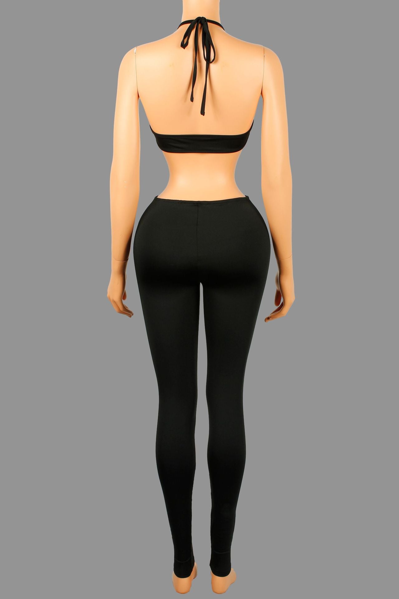 Women's Style Fashion Sexy Cut-Out Halter Neck Sleeveless Jumpsuit 9