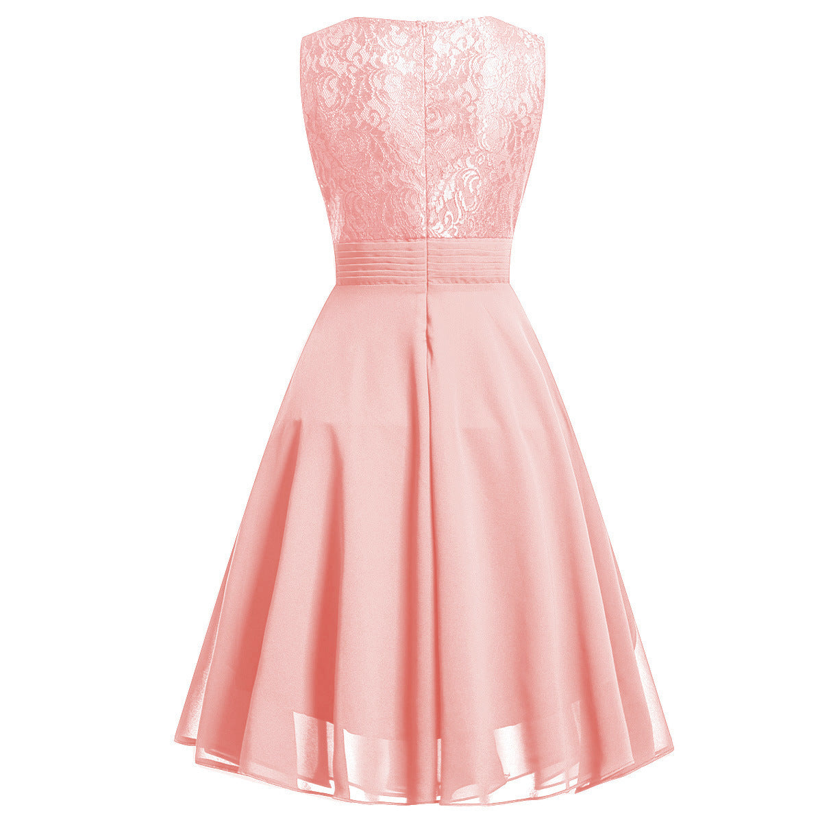 Women chiffon lace dress 61