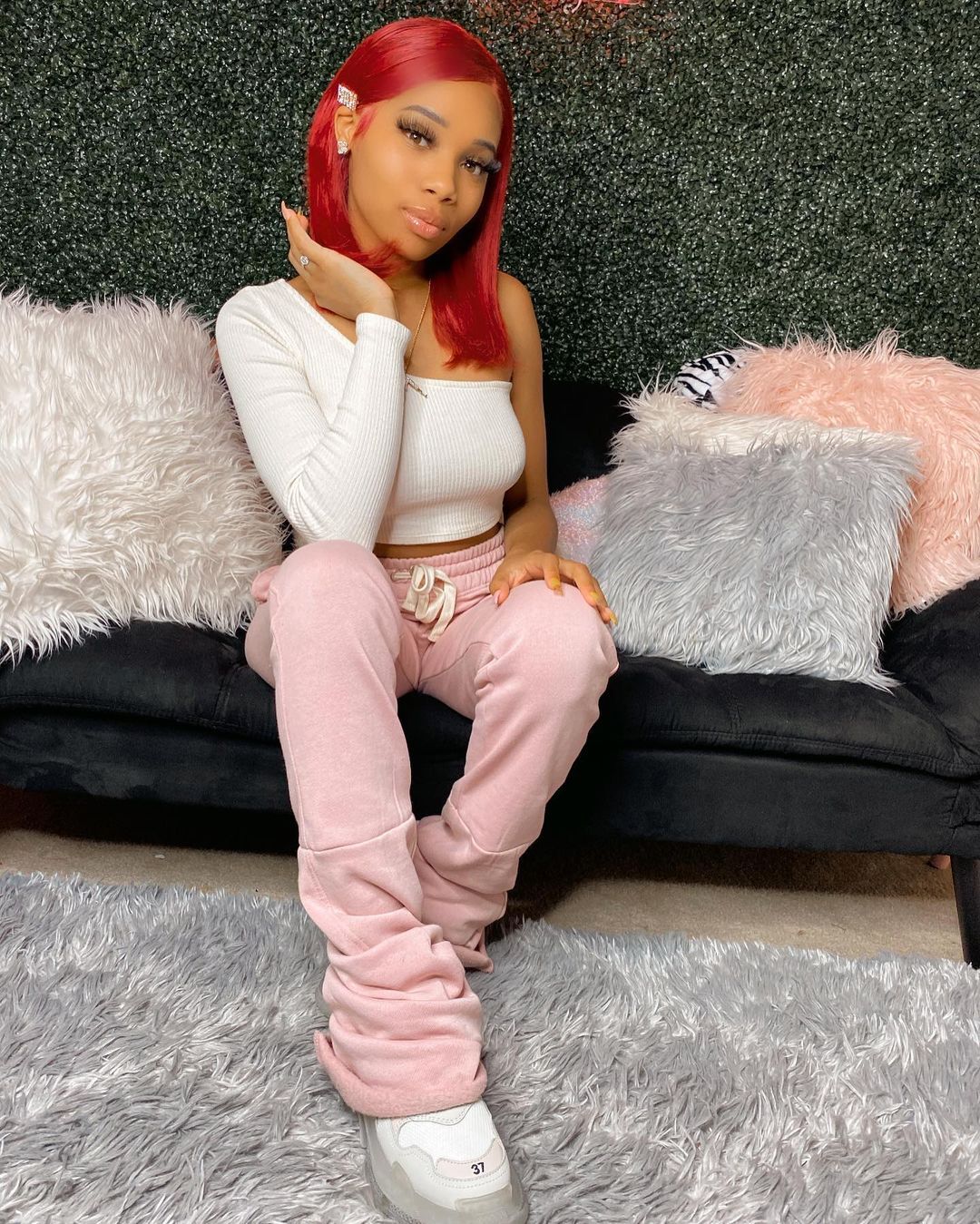 Autumn Winter Plush Patchwork Stacked Pants 5