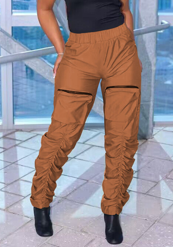 Women's Style Casual Zip Pocket Cargo Pants