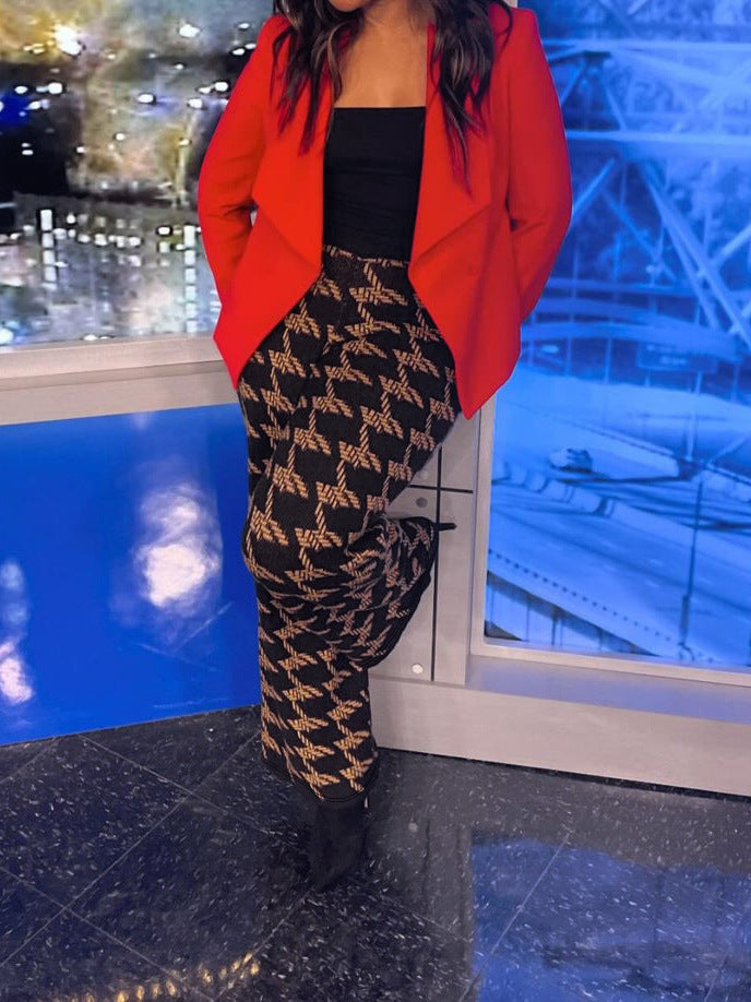 Women's Plus Size Fashion Slightly Flared Pants 4