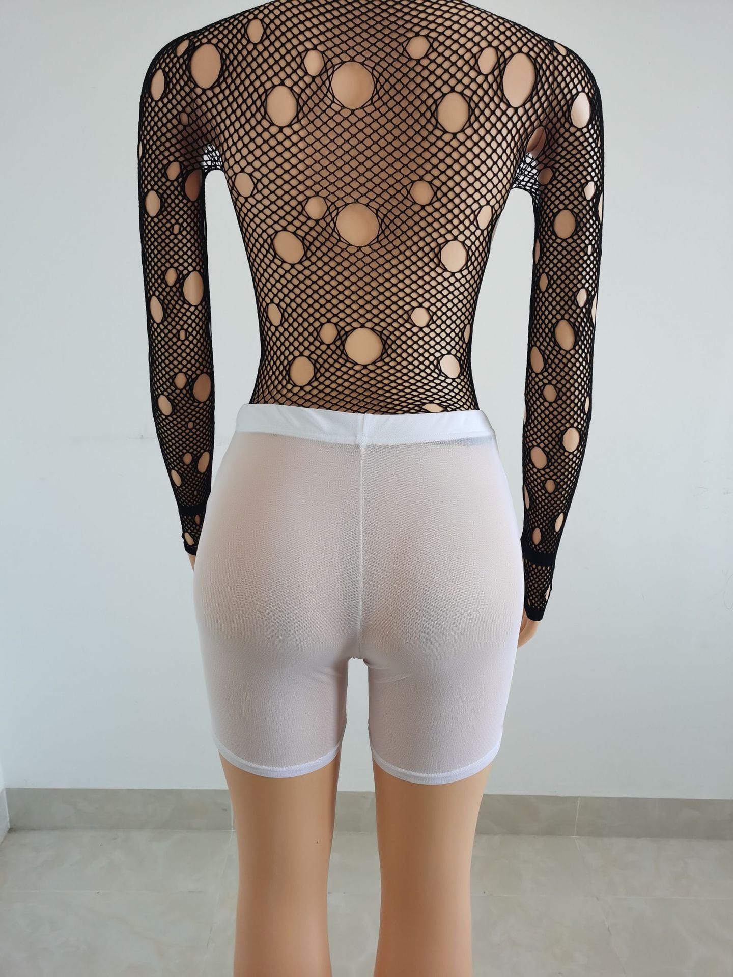 Women Summer Sexy See-Through Mesh Shorts 27