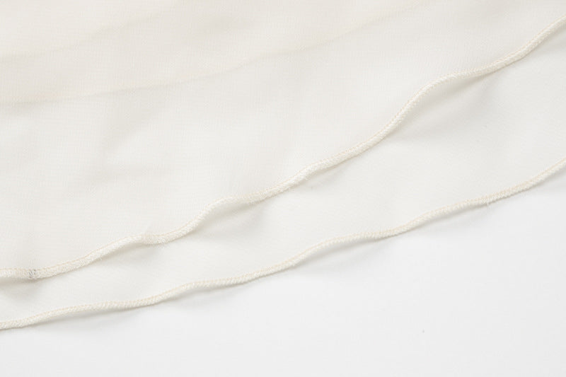 Women Summer Solid Sleeveless Off-shoulder French Irregular Dress 15