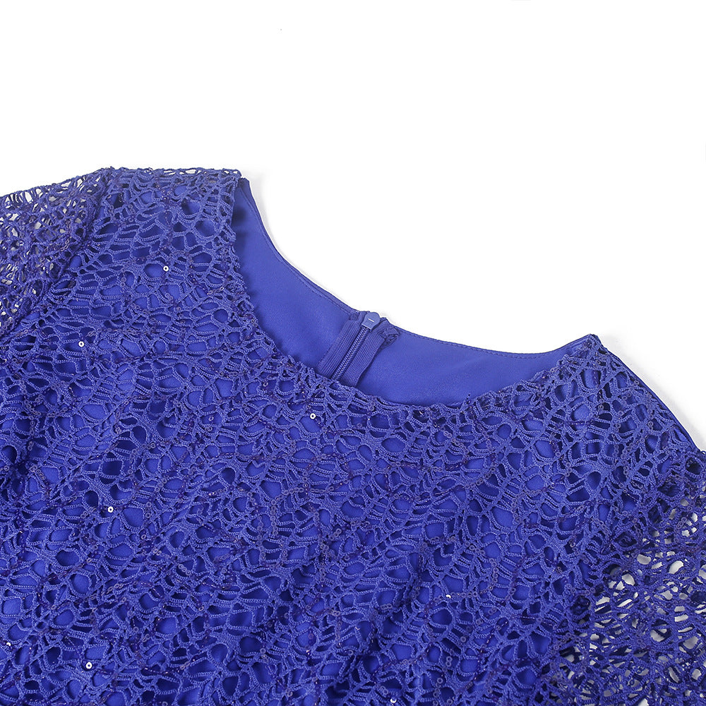 African women's clothing Plus Size lace chiffon dress 18