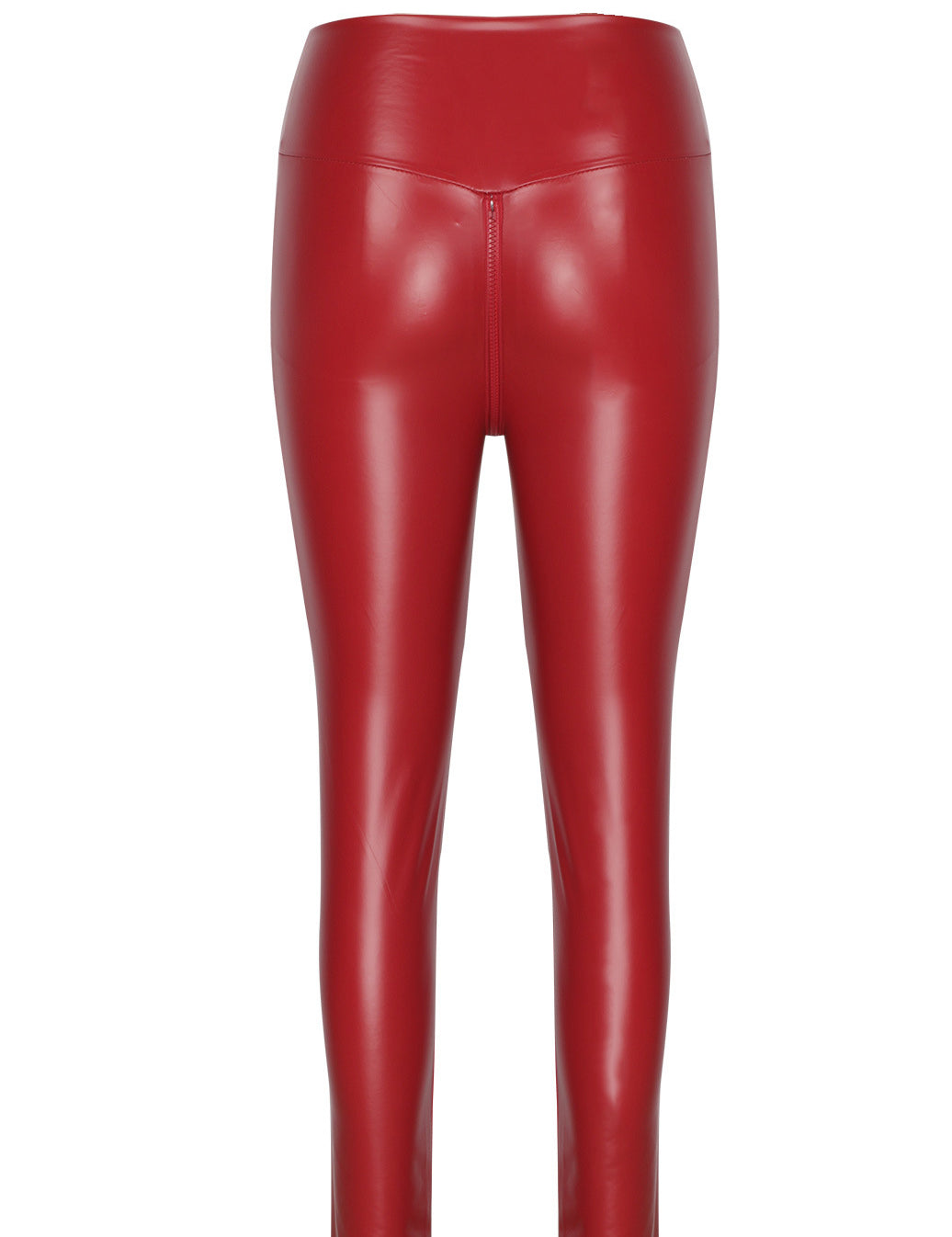 Exoti Sexy Black Leather Crotchless Pants For Women 5