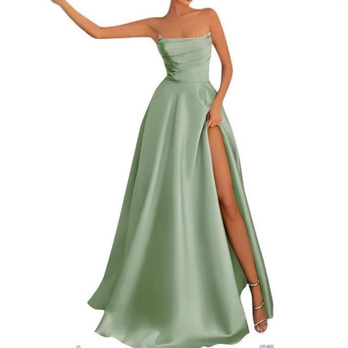 Women Strapless Sexy Slit Formal Party Evening Dress（Processing time need 3-6 days） 22