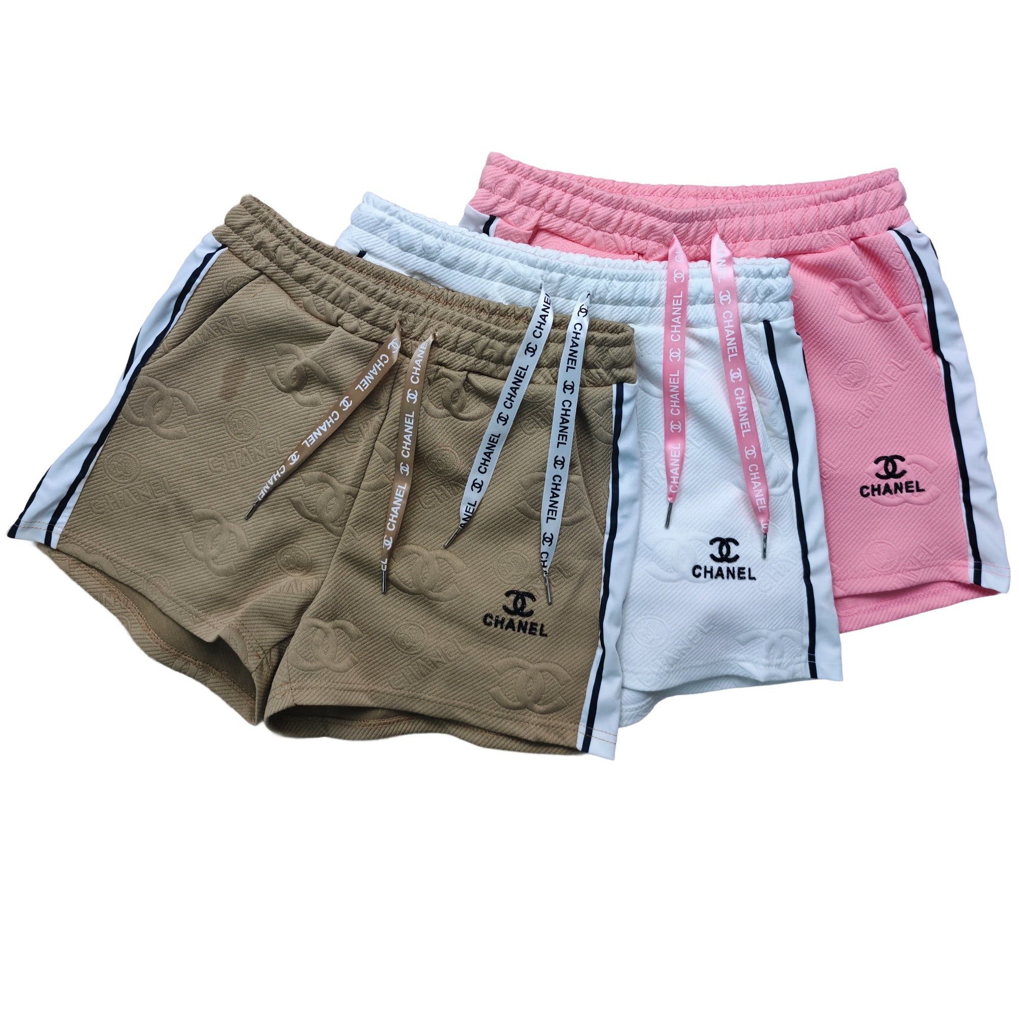 Women Jacquard Short Sleeve Top and Shorts Sports Two Piece Set 19