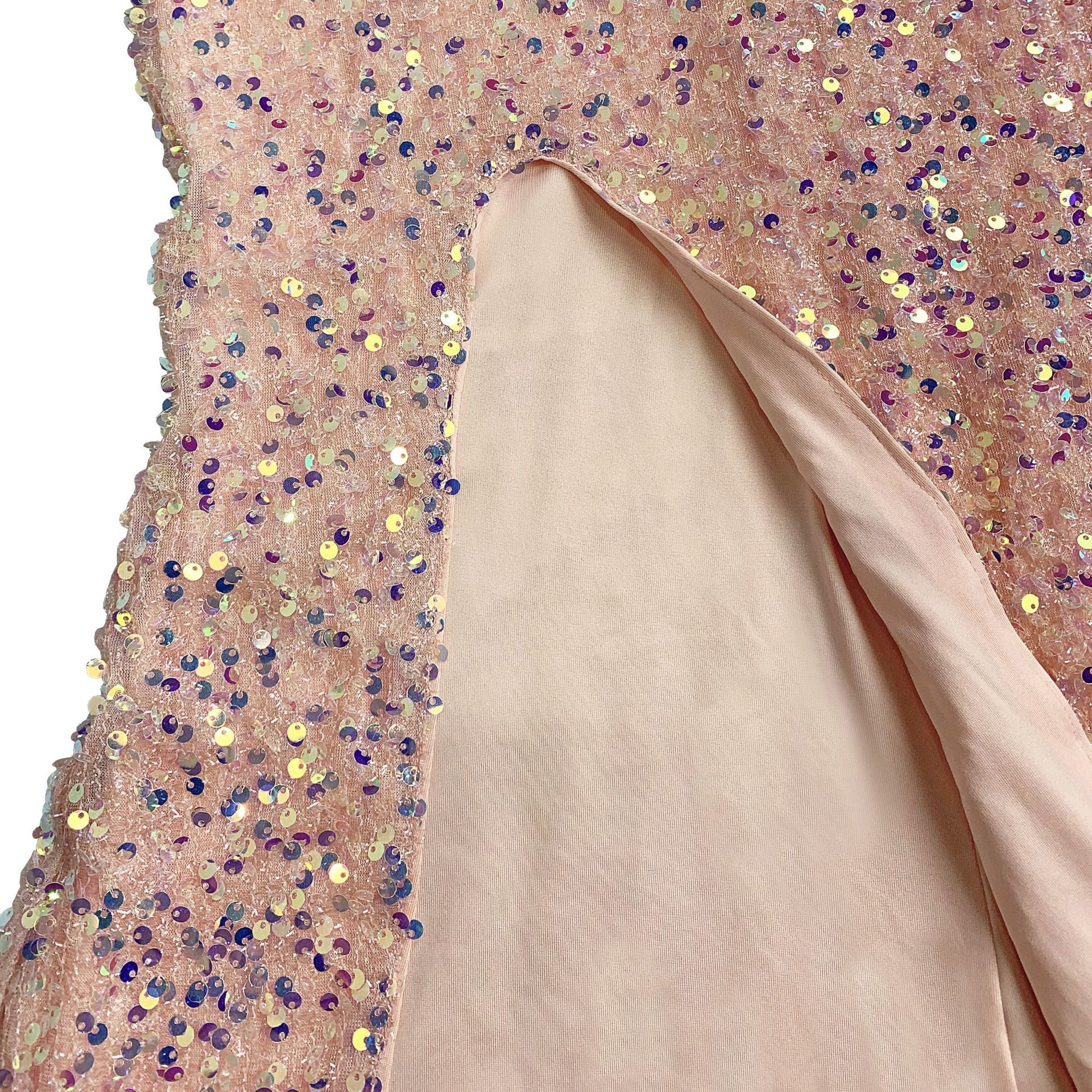 Women's Chic Sexy Sequined Split Fashionable Dress 15