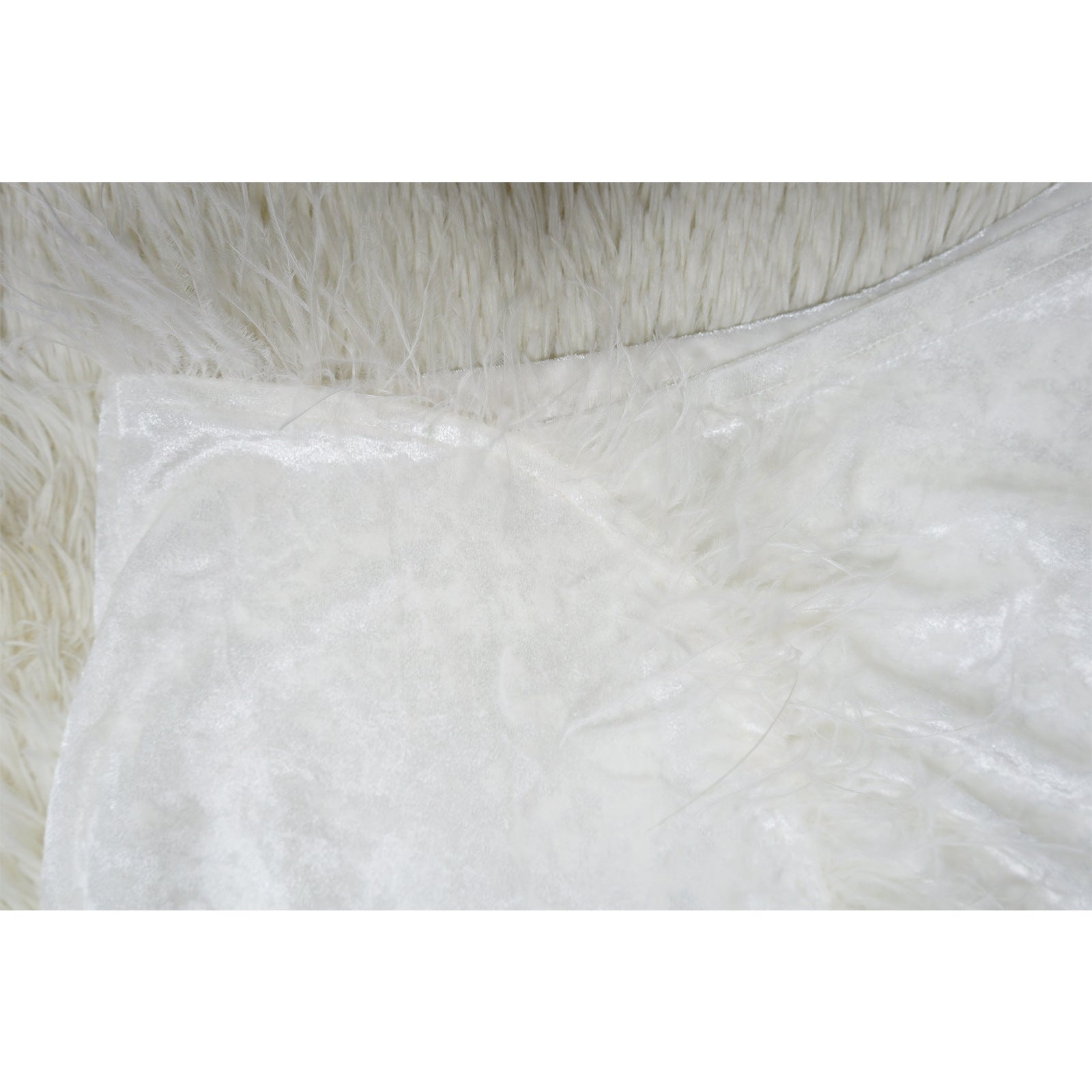 Women's Autumn Winter Feather Velvet Slim Bodycon Dress With Gloves 24