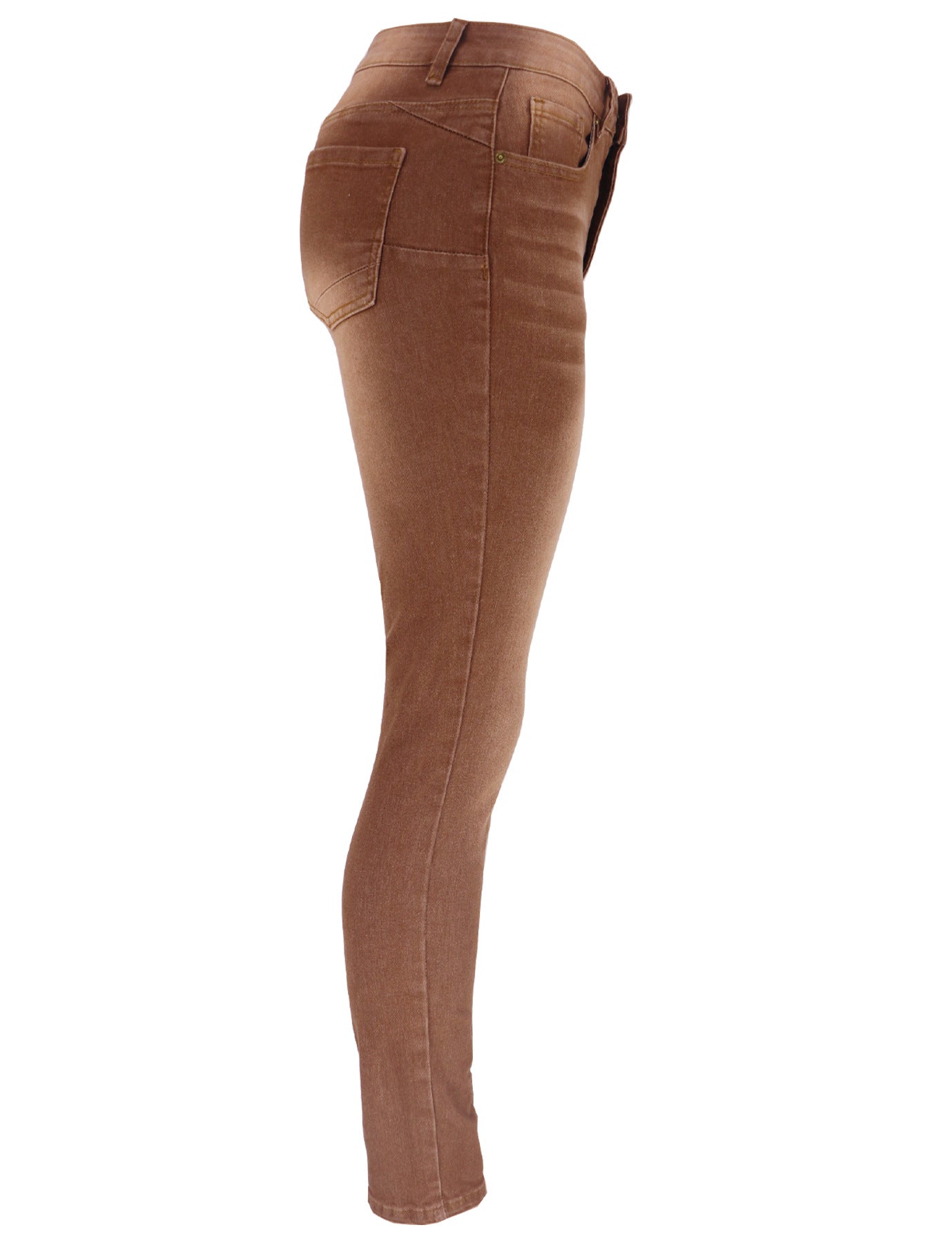 Women's Washed High Waist Denim Pants 12