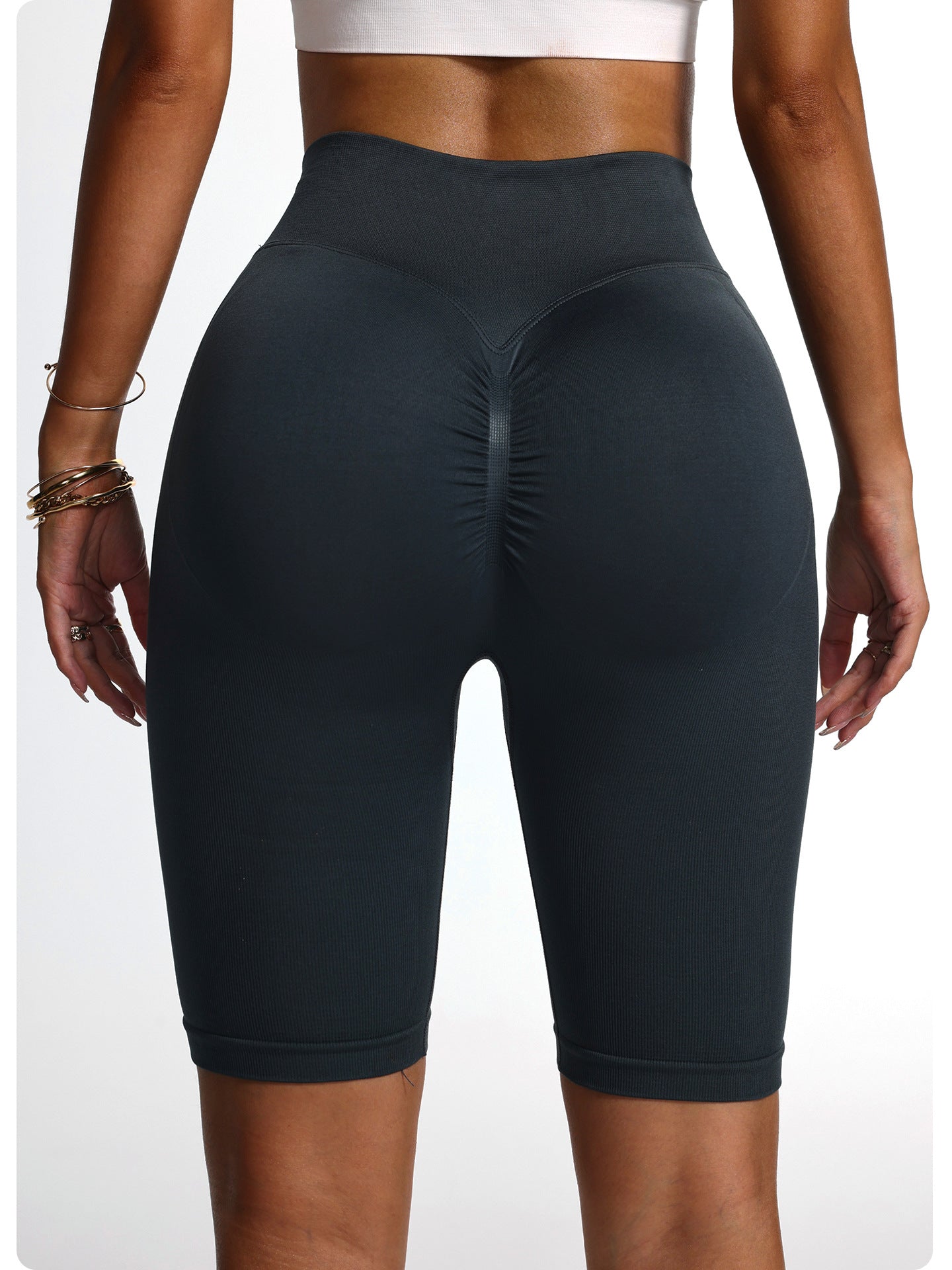 High-Waist Butt-Lifting Yoga Pants Workout Running Shorts 8