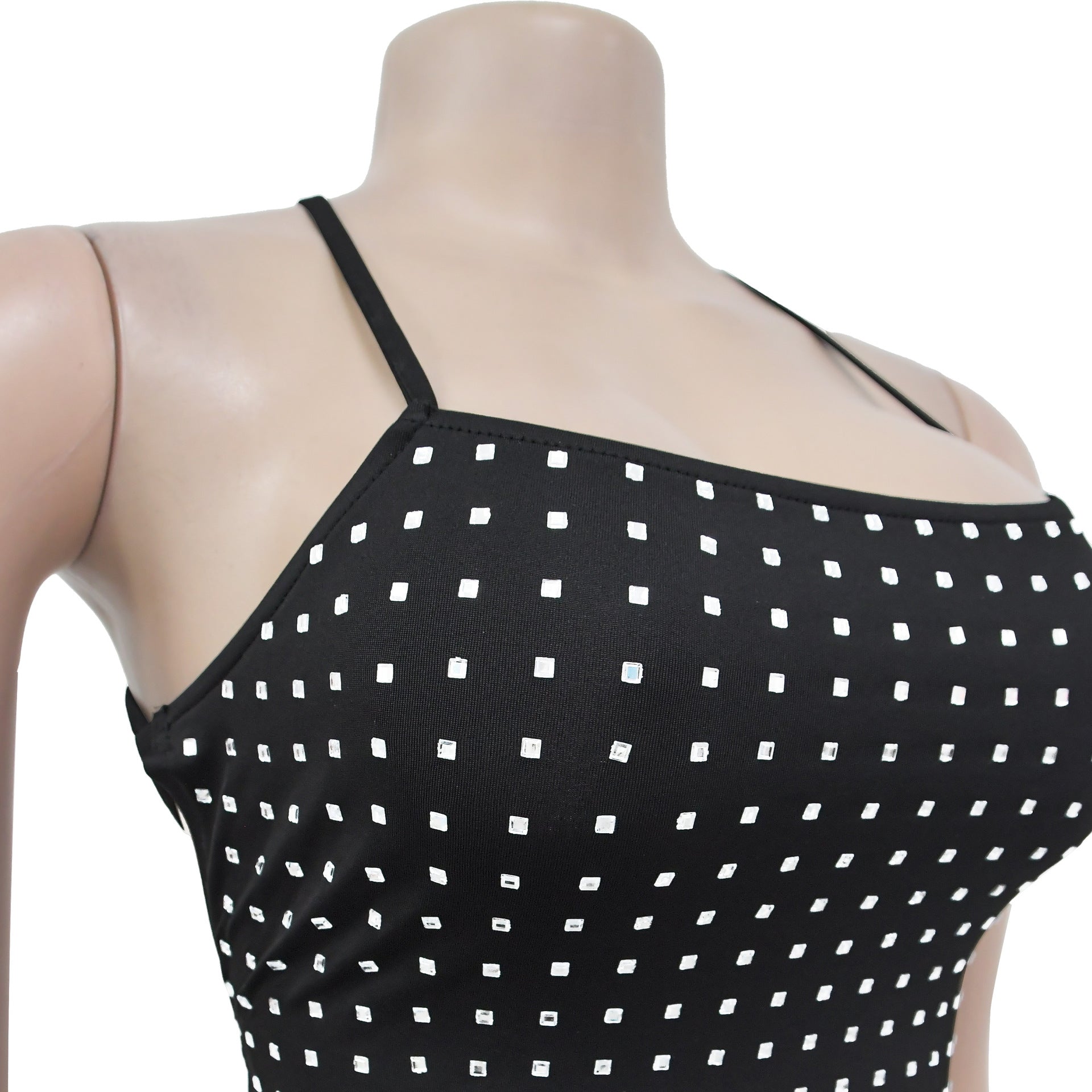 Women Sexy Beaded Strap Dress 10