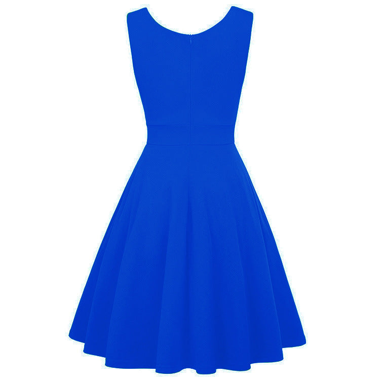 Plus Size Women Hepburn Style Cocktail Dress 4