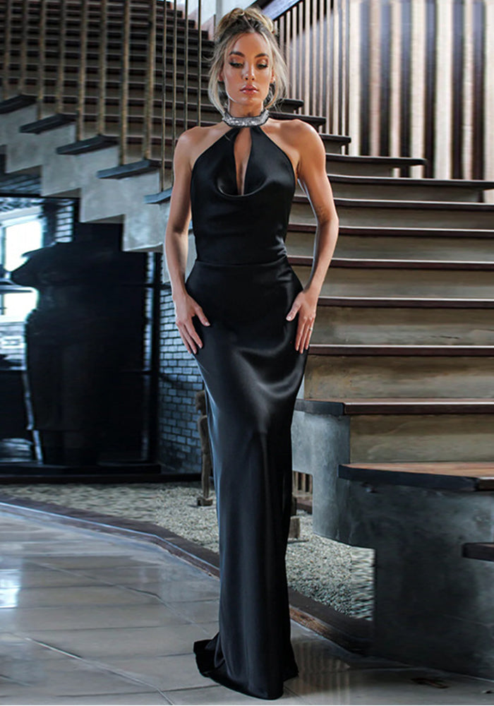 Women Spring Sexy Diamond Chain Dress