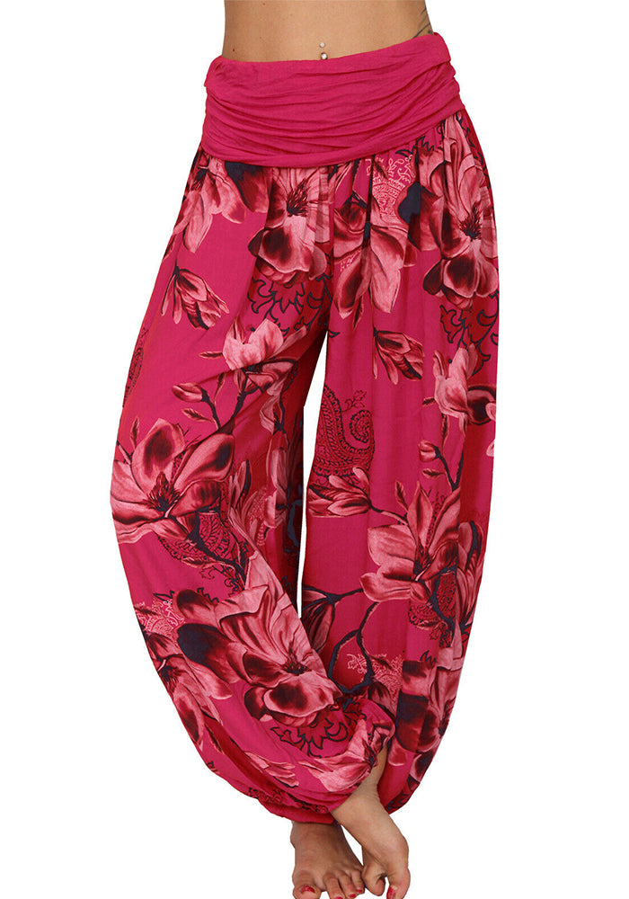Women Printed Casual Wide-Leg Pants