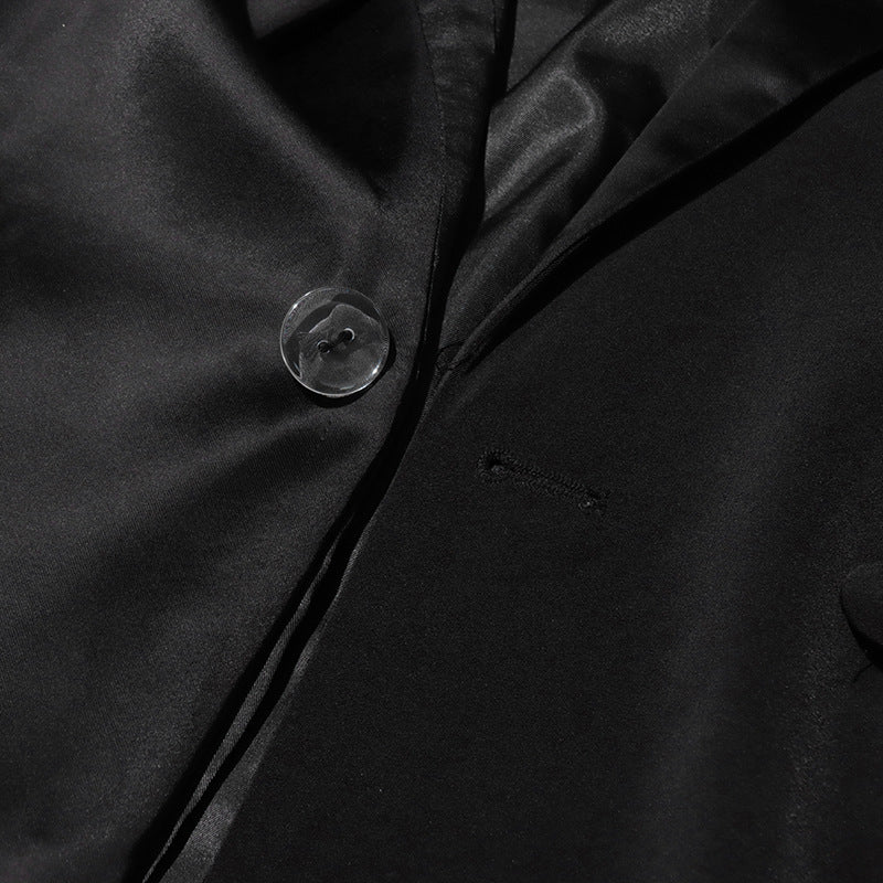 Women V-neck Beaded Diamond Blazer 13