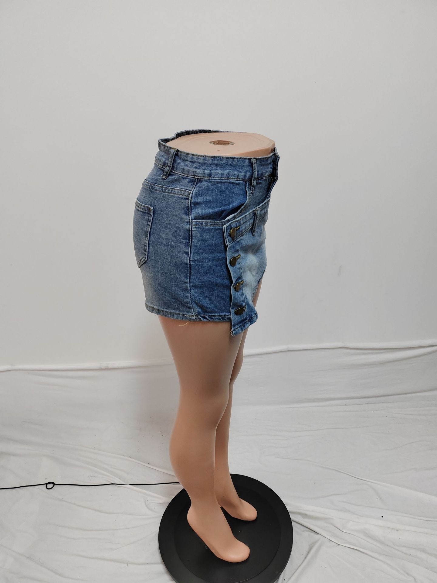 Women Sexy Style Irregular Denim Skirt 7