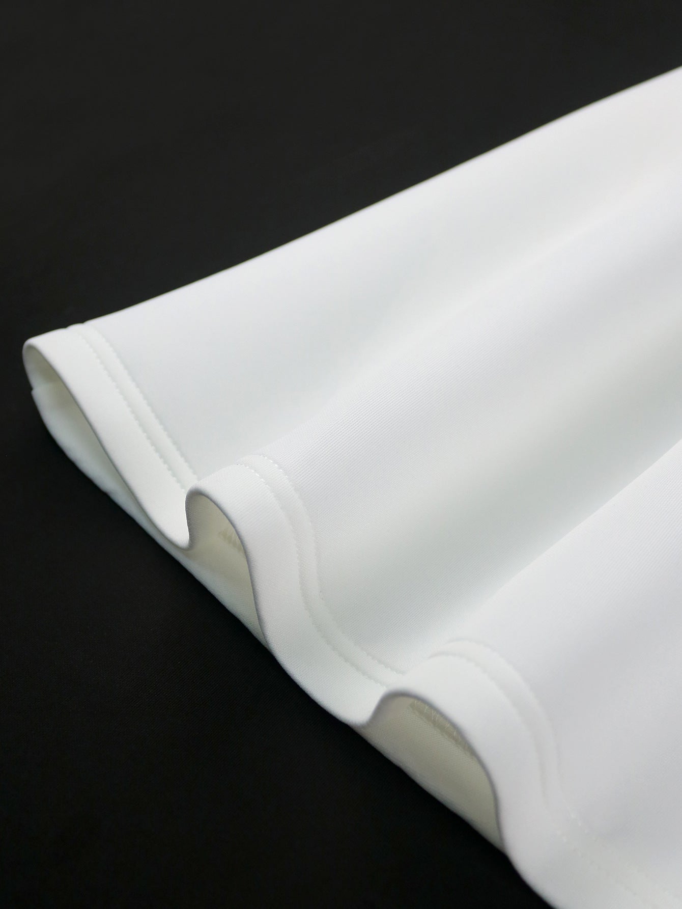 Solid Color A-Line One-Shoulder Wedding Dress 14