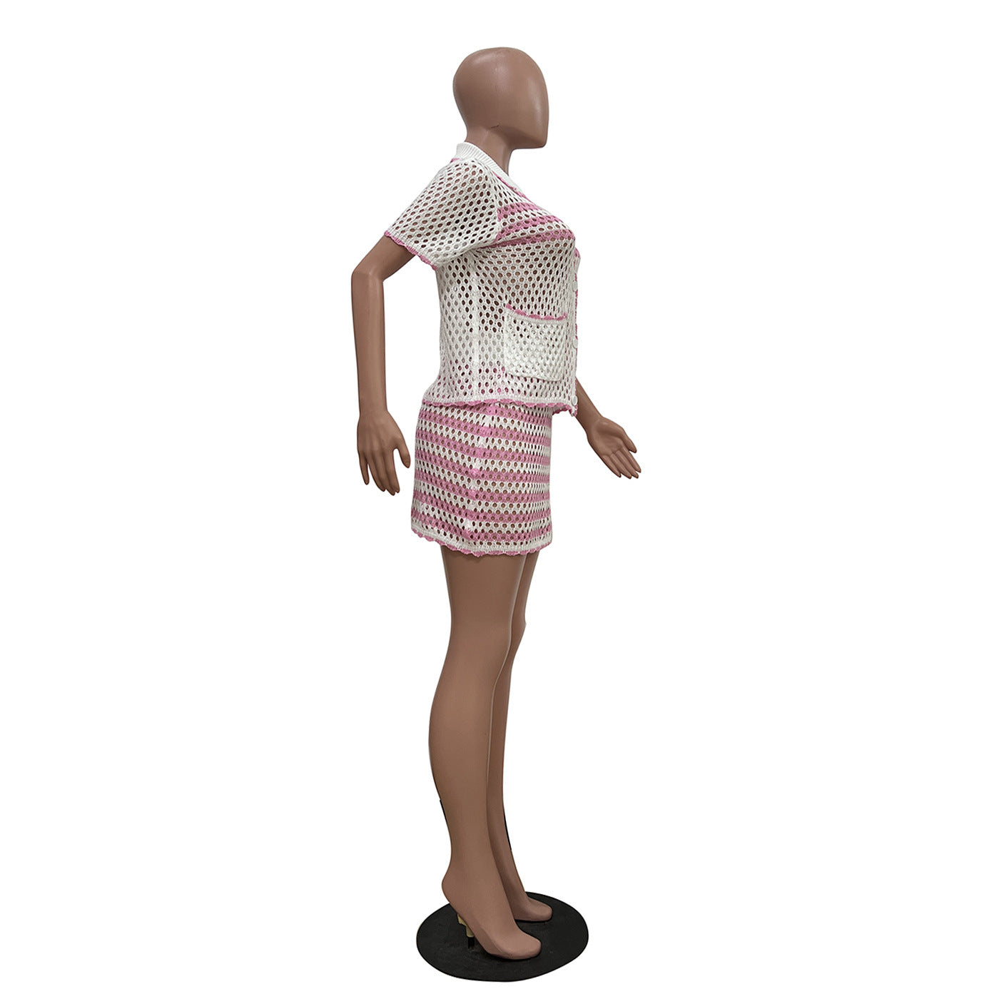 Loose Knit Blazer Cardigan Shorts Set Women’s Casual Outfit 10