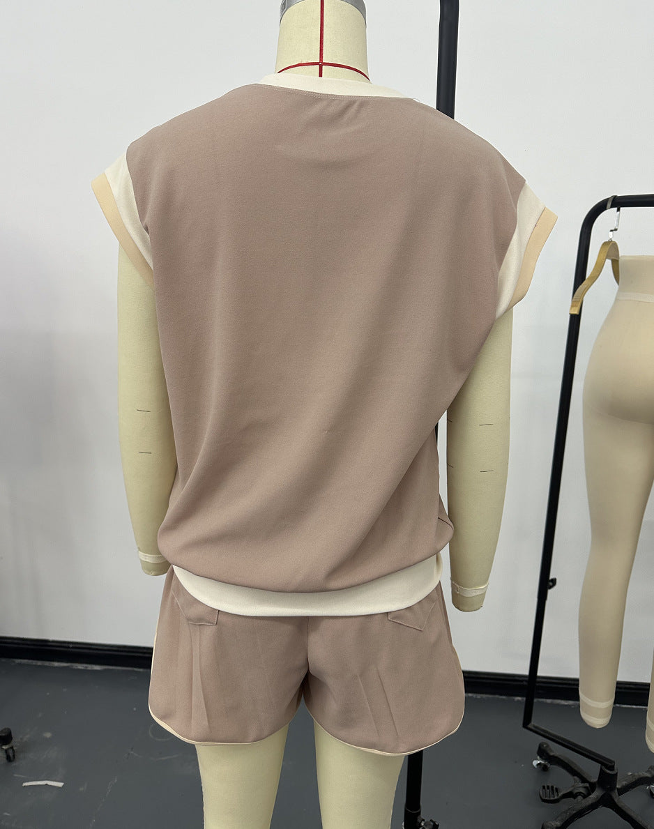 Summer Two-Piece Set Loose Round Neck Casual Outfit 9