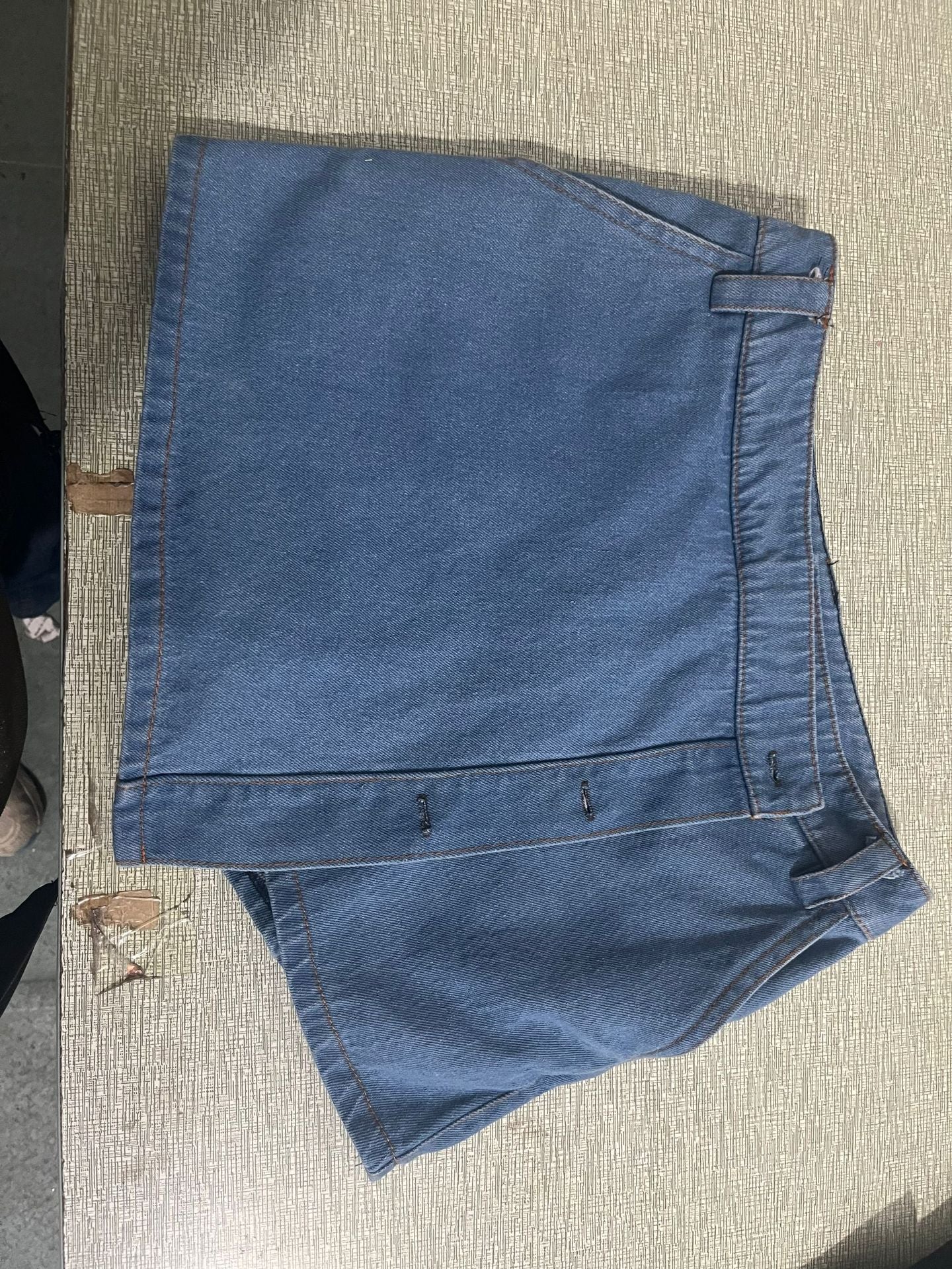 Fashionable Sexy Denim Irregular Women's Short Skirt Culottes 7