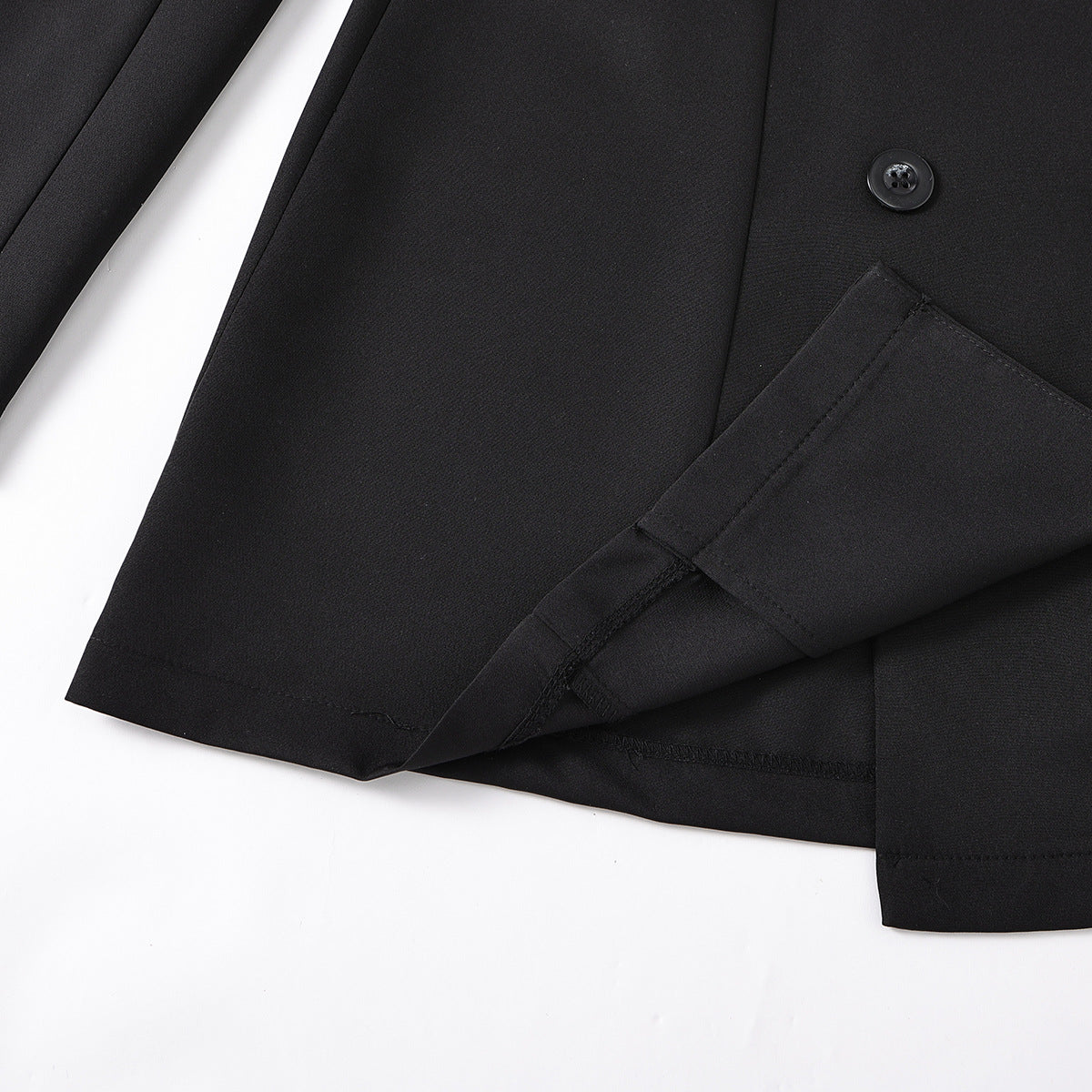 Women Solid Career Long Sleeve Suit Dress 8