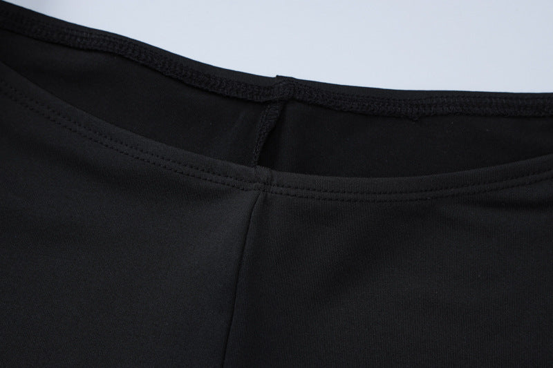 Women spring Backless short-sleeved T-shirt and shorts two-piece set 10