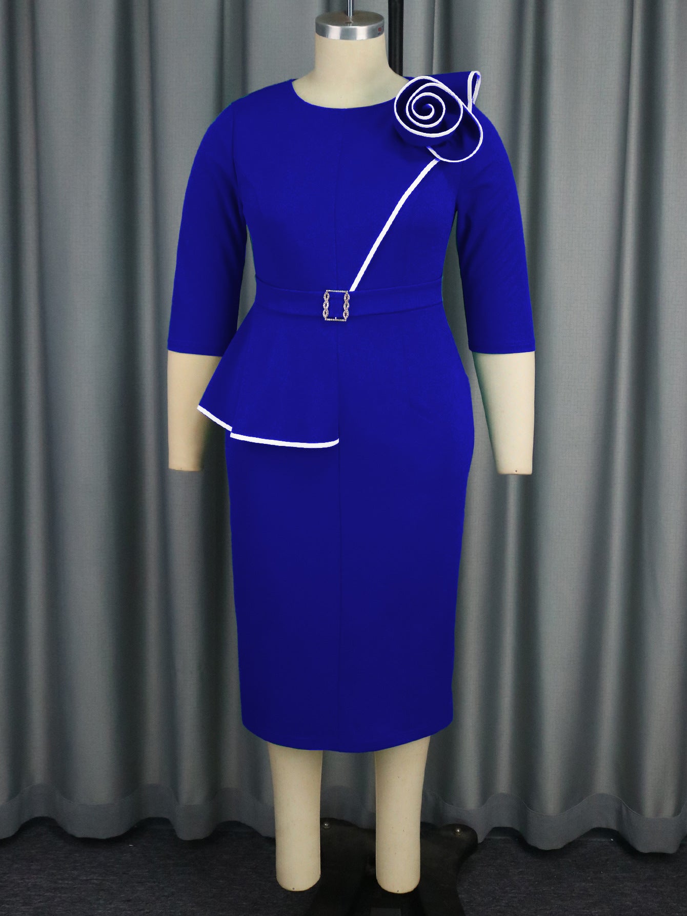 Spring And Summer Fashion Flower High Waist Formal Party Dress 7