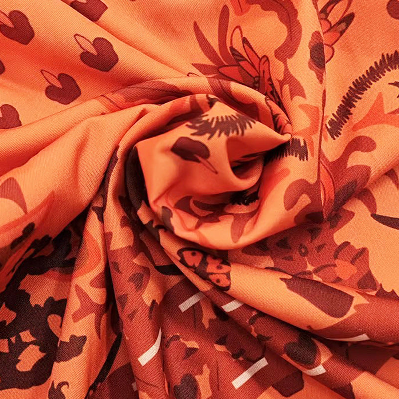 Women  Spring Summer Print Top and Wide Leg Pants Two Piece Set 5