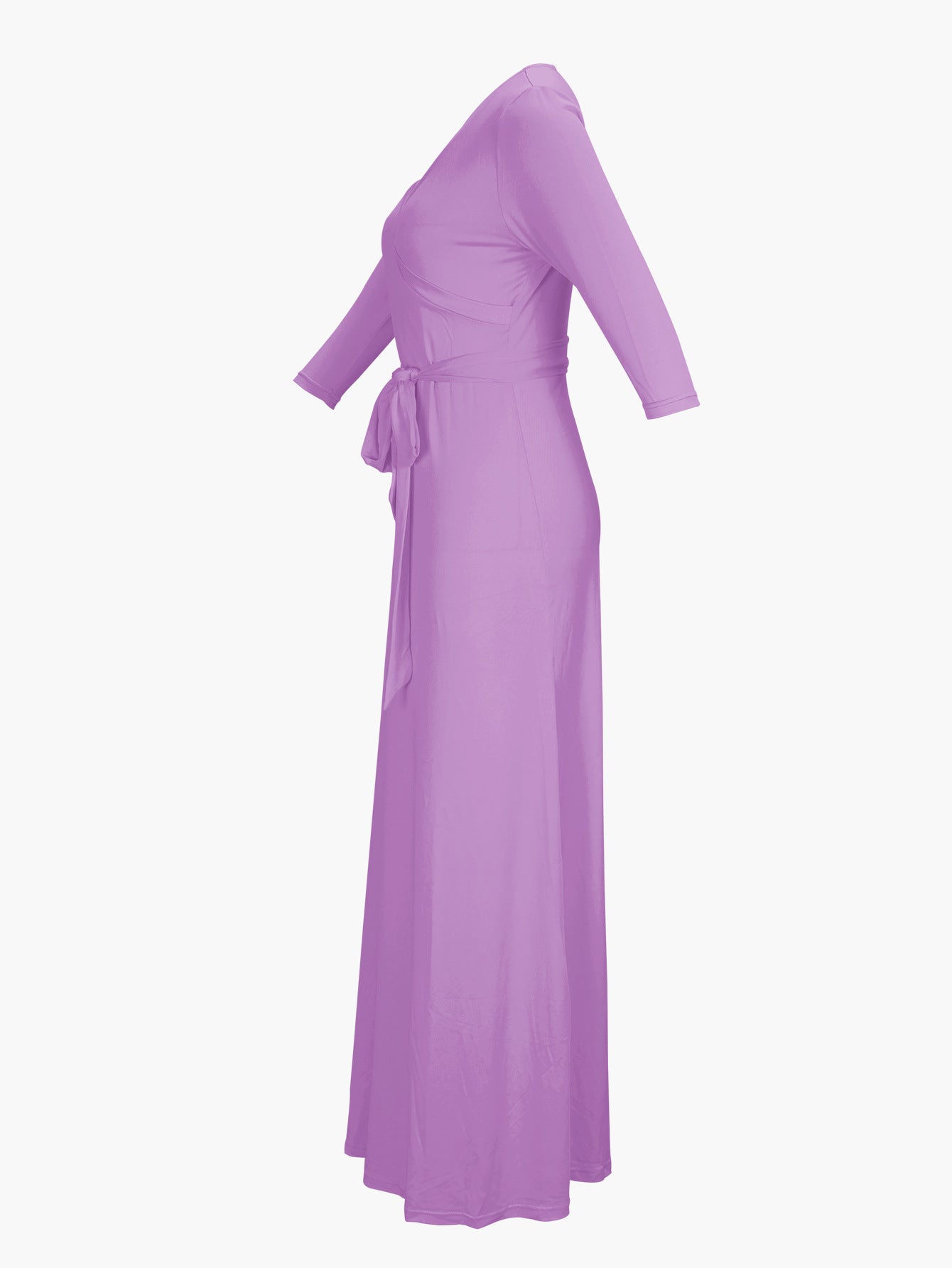 Spring Summer & Autumn Women's Fashion Elegant V-Neck Half-Sleeve Casual Long Dress 18