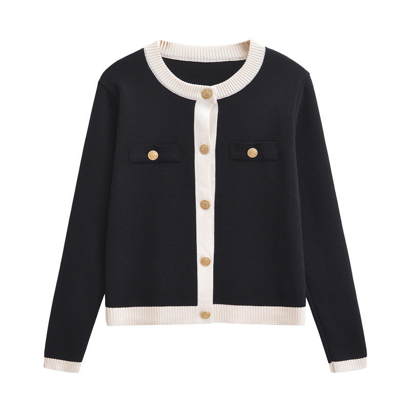 Women Autumn Gold-breasted Knitting Top 10