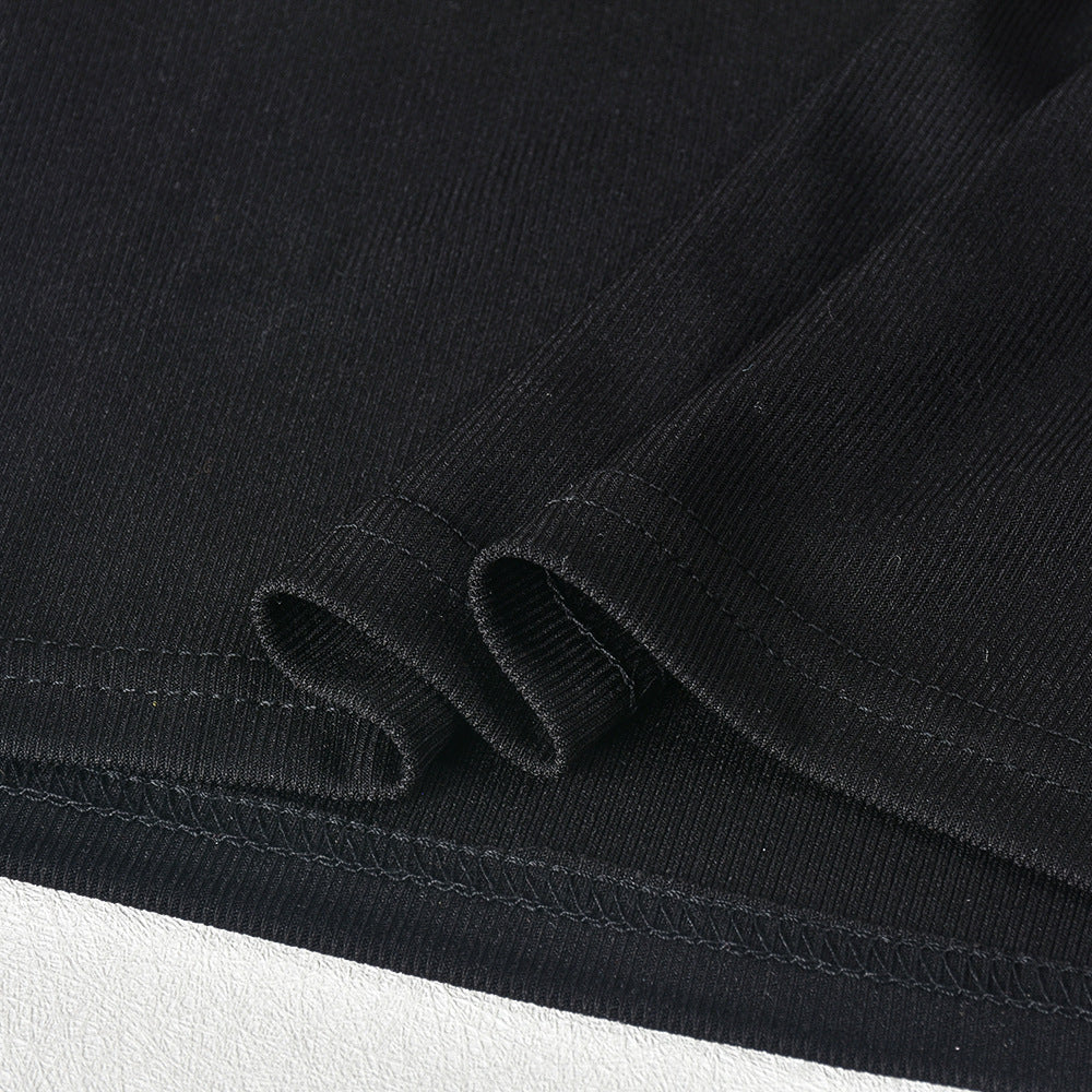 Rhinestone Heart Hollow Crop T-Shirt Short Skirt Fashion Casual Two Piece Set For Women 12