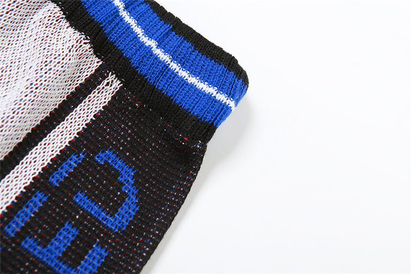 Women Letter Knitting Ribbed Top and Skirt two-piece set 71