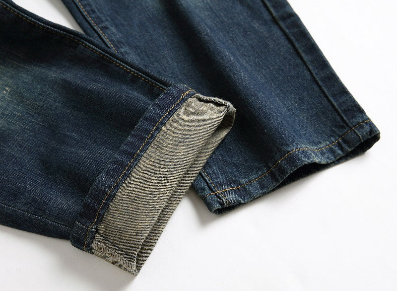 Men'S Style Trendy Distressed Ripped Denim Pants 10