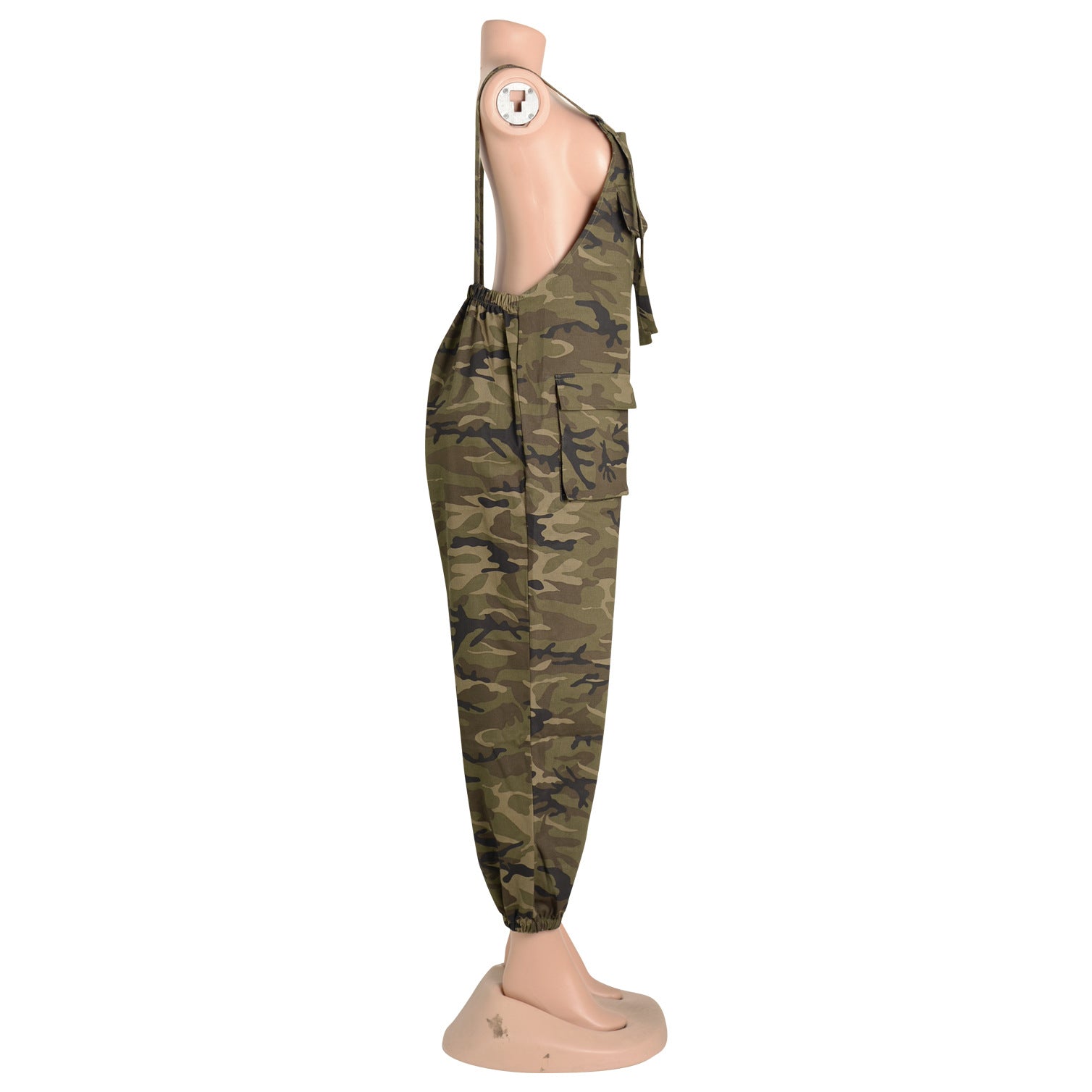Suspenders Cargo Pants Hip Hop Loose Camouflage Plus Size Jumpsuit Fall 11