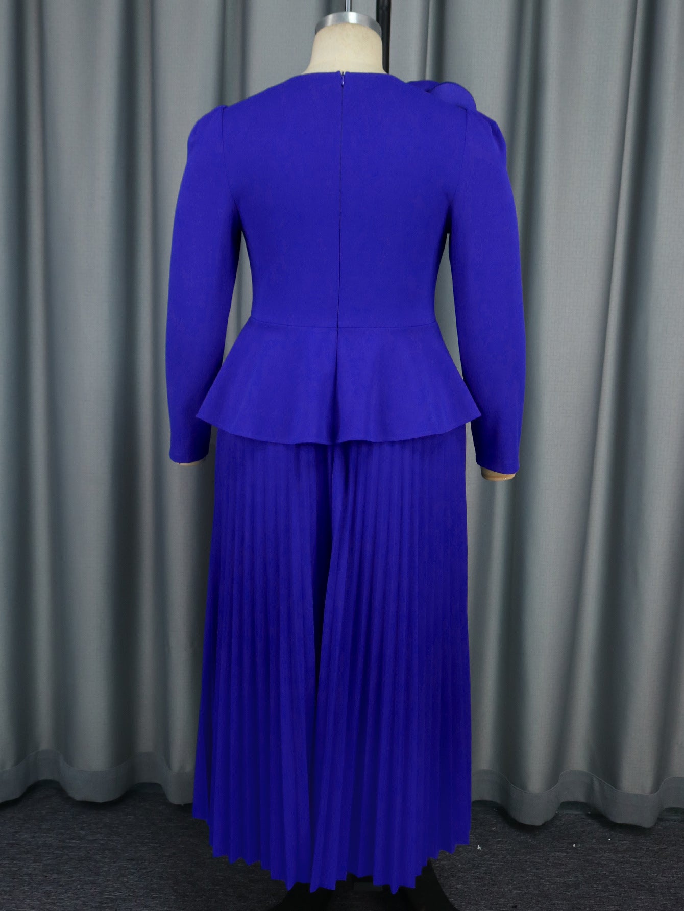 Women Rose Party Formal Party Ruffled Dress 8