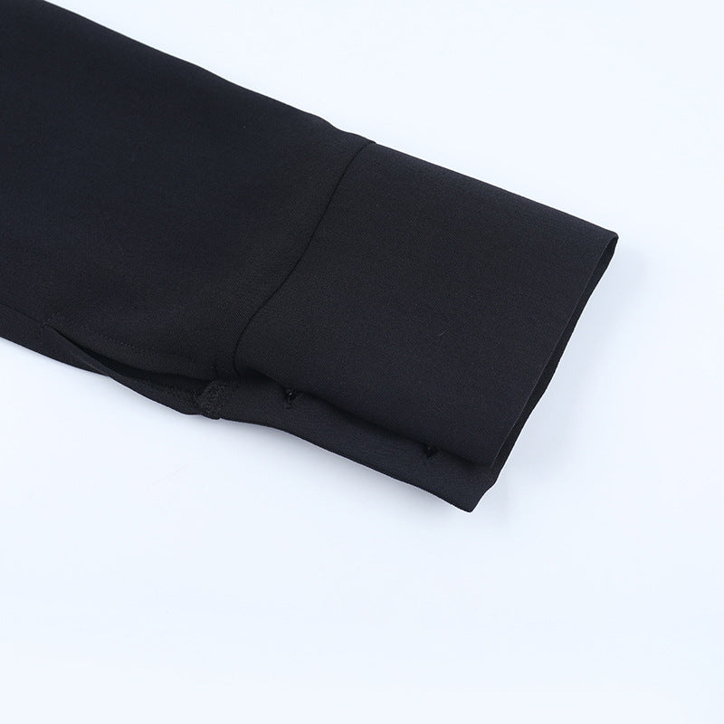 Women's Fashion Chic Lace-Up Long Sleeve Short Dress 17