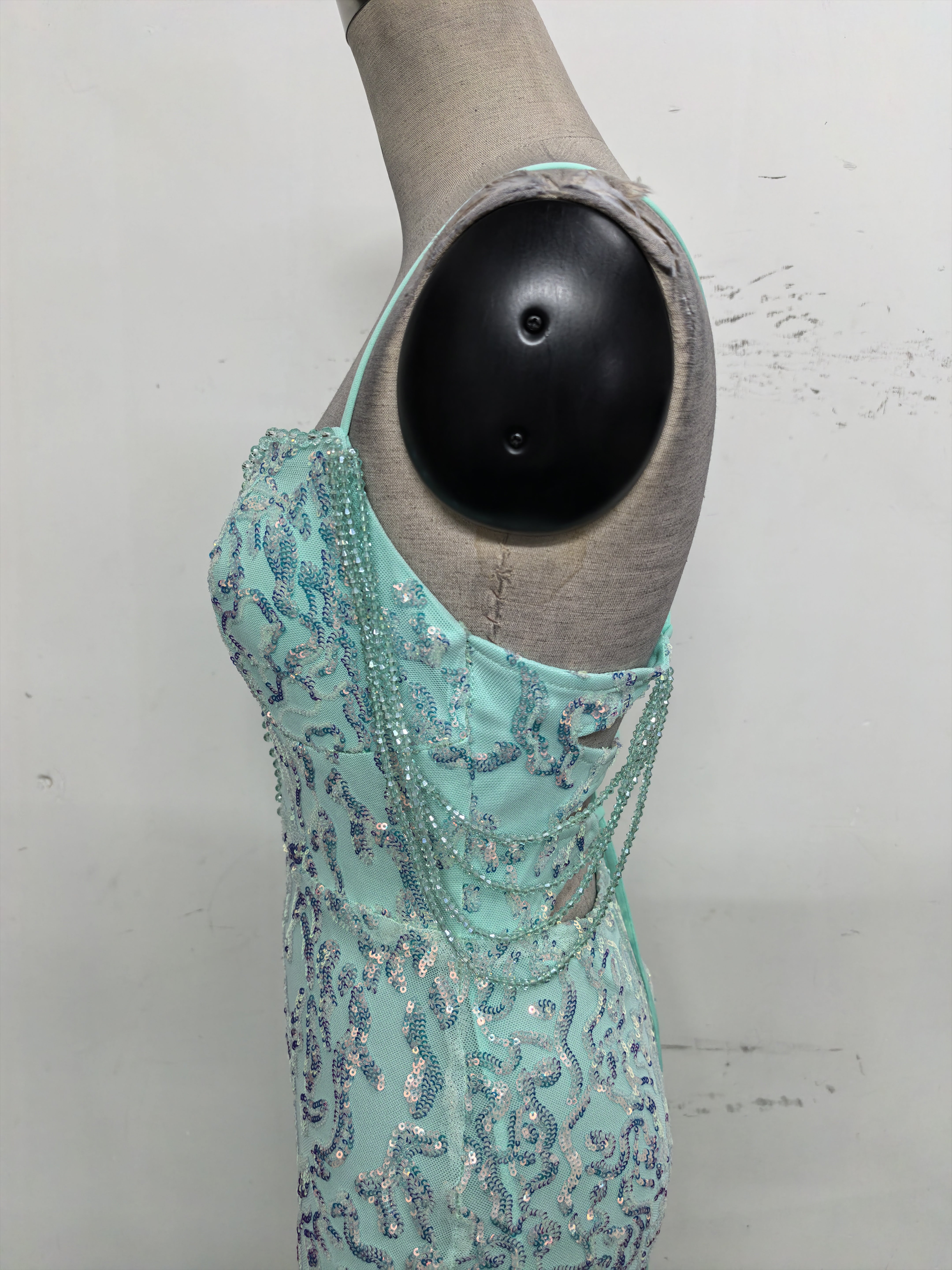 Women crystal diamond sequin embroidery Formal Party evening dress 47