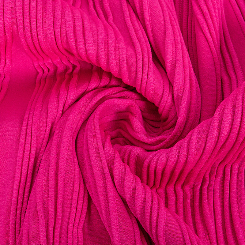 Women Summer Solid Sleeveless One Shoulder Corrugated Maxi Dress 14