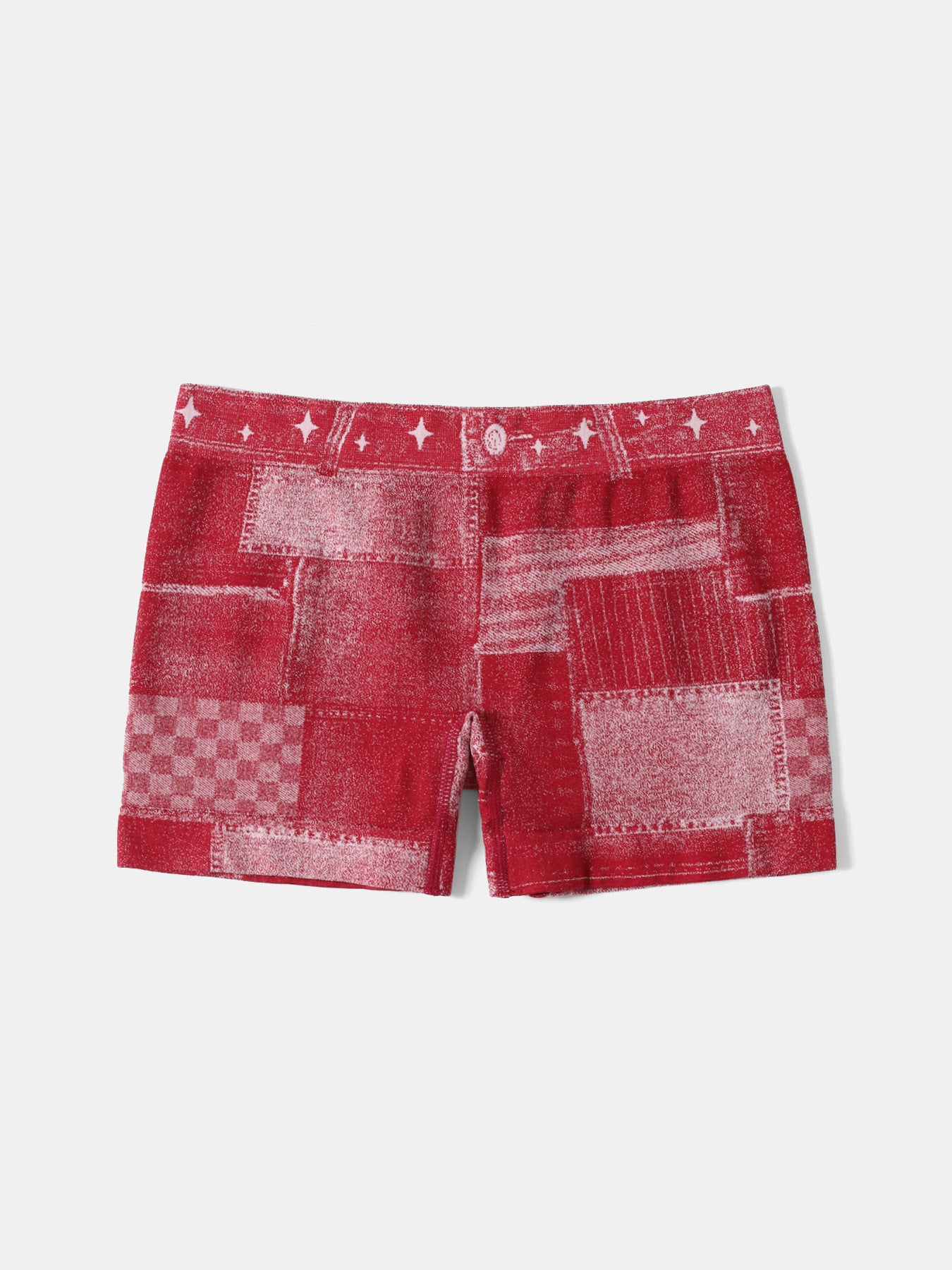 Plus Size Women's Seamless Square Leg Basic Shorts High Stretch Tight Fitting Square Leg Shorts 5