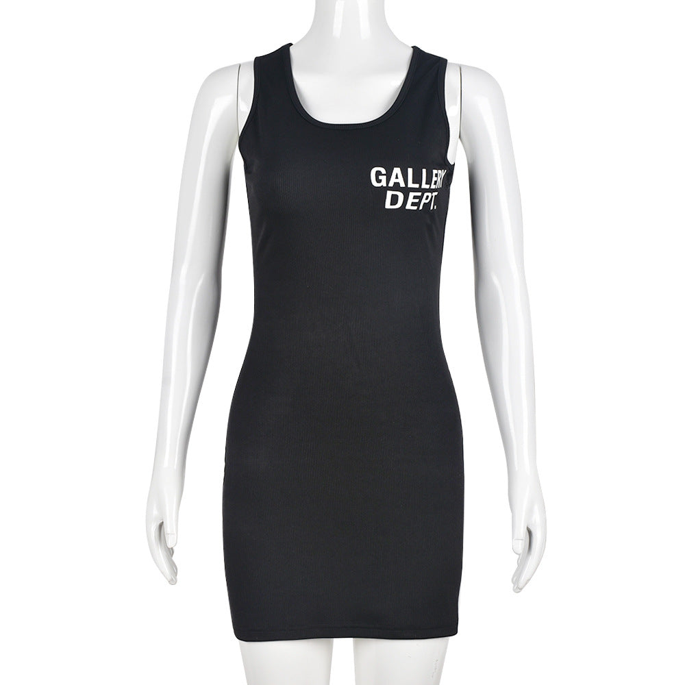 Women's Spring Printed U-Neck Slim Street Sexy Bodycon Dress 15