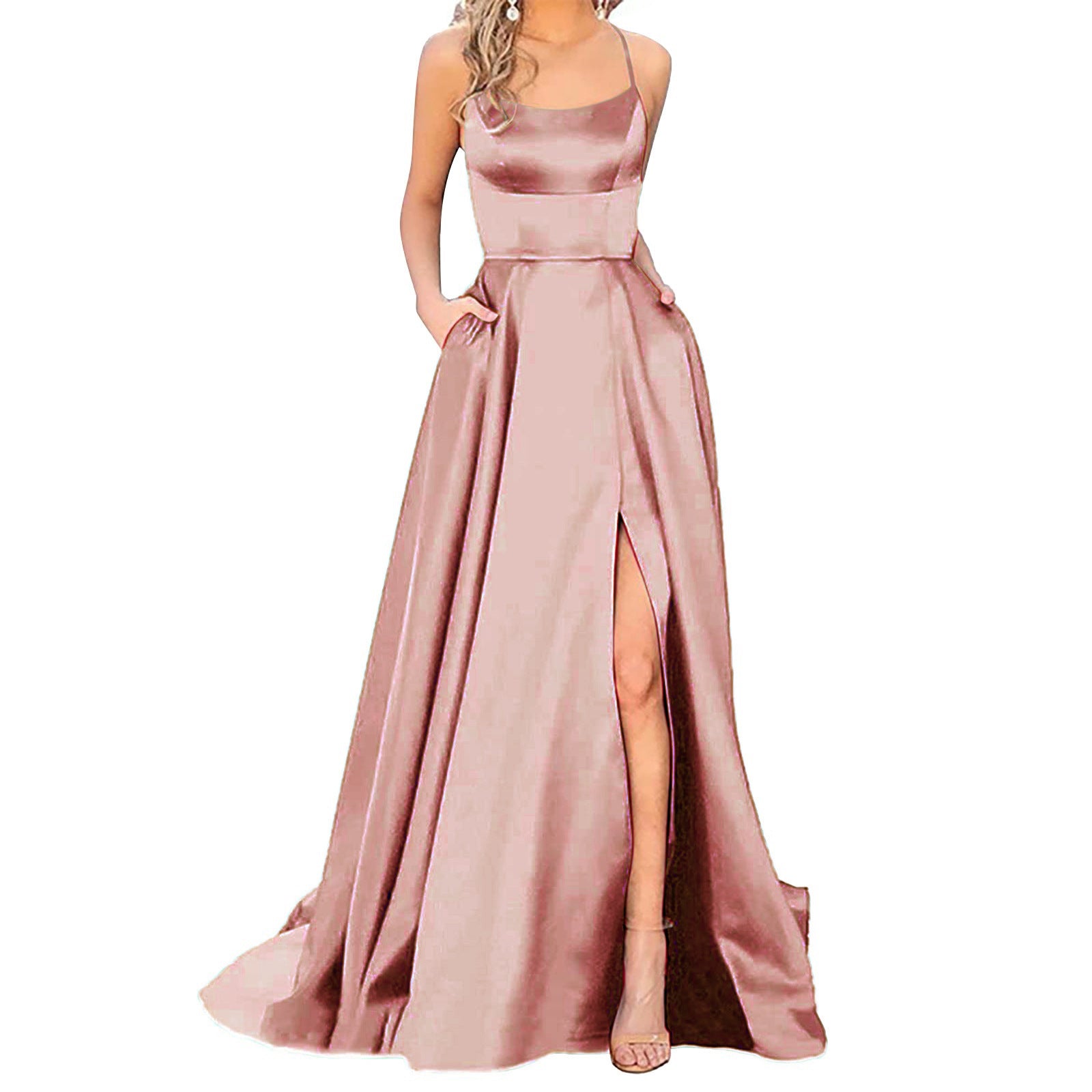 Solid Color Bridesmaid Dresses Long Maxi Dress Slim Fit Off Shoulder Bridesmaid Evening Dress 20