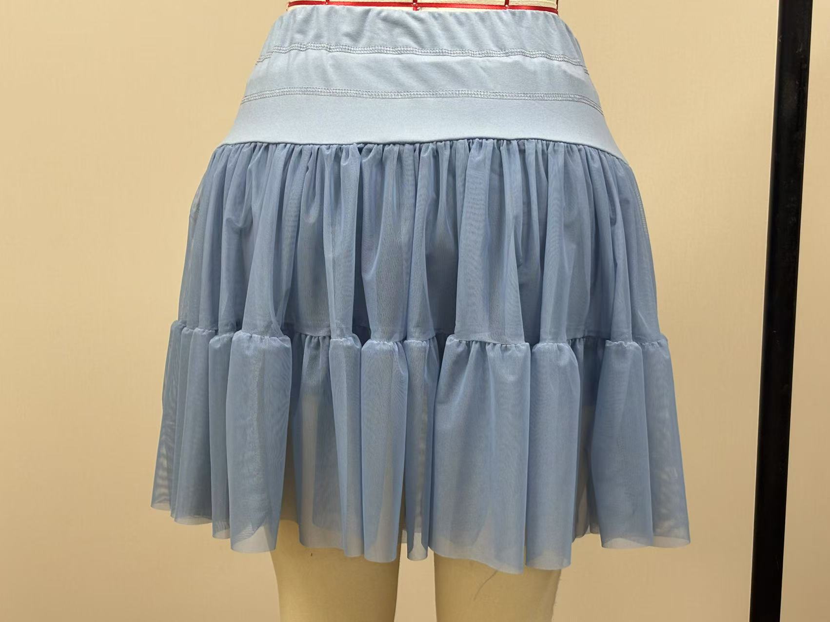 Women Summer Lace-up Pleated Skirt 9