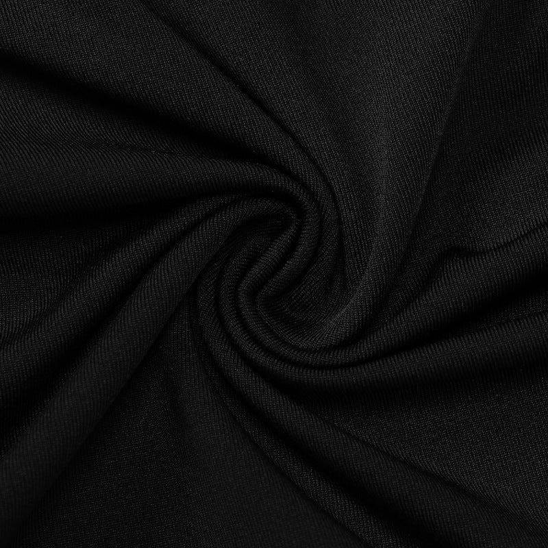 Women autumn and winter hollow mesh long-sleeved v-neck strappy dress 28