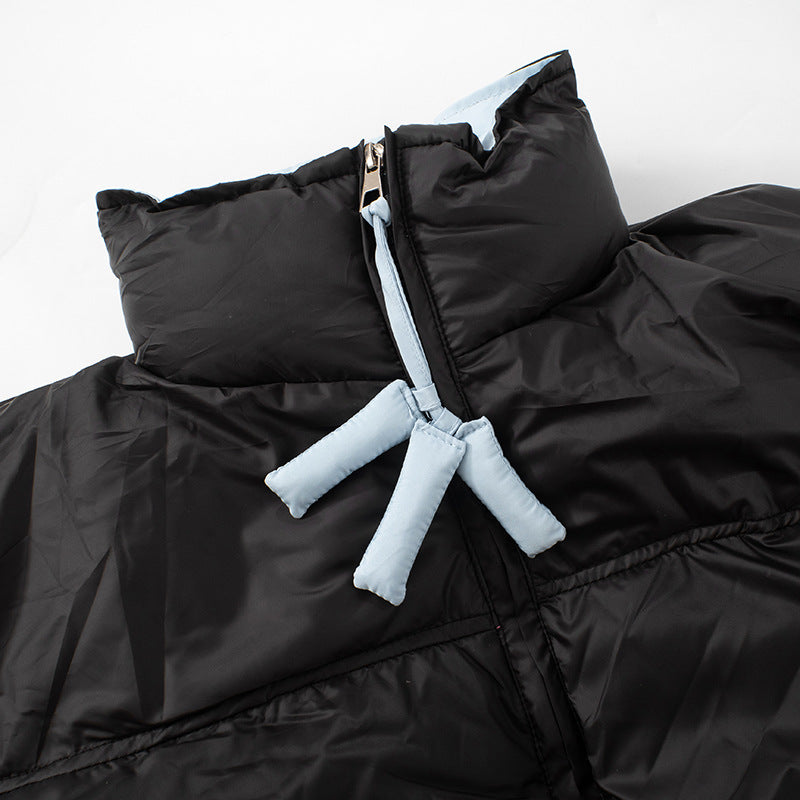 Women long sleeve contrast winter warm Padding Jacket 27