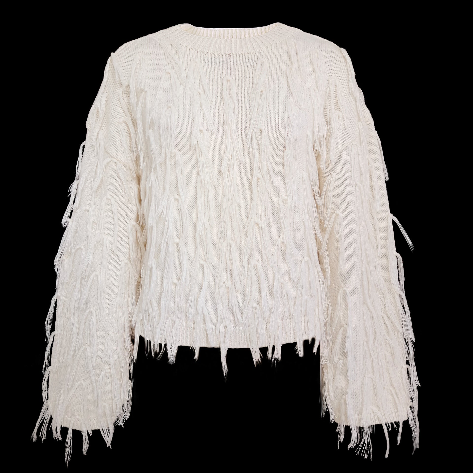 Women's Fall Winter Loose Fringe Fashion Casual Top Sweater 14