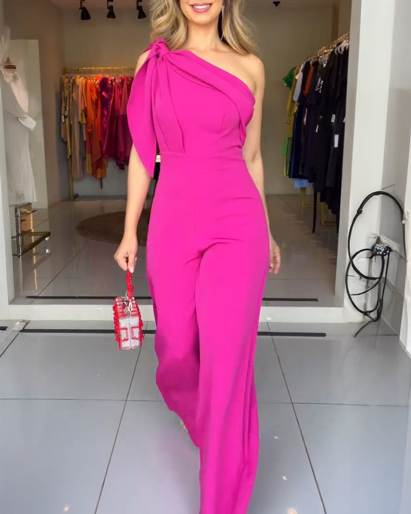 Bow One-Shoulder Jumpsuit 5